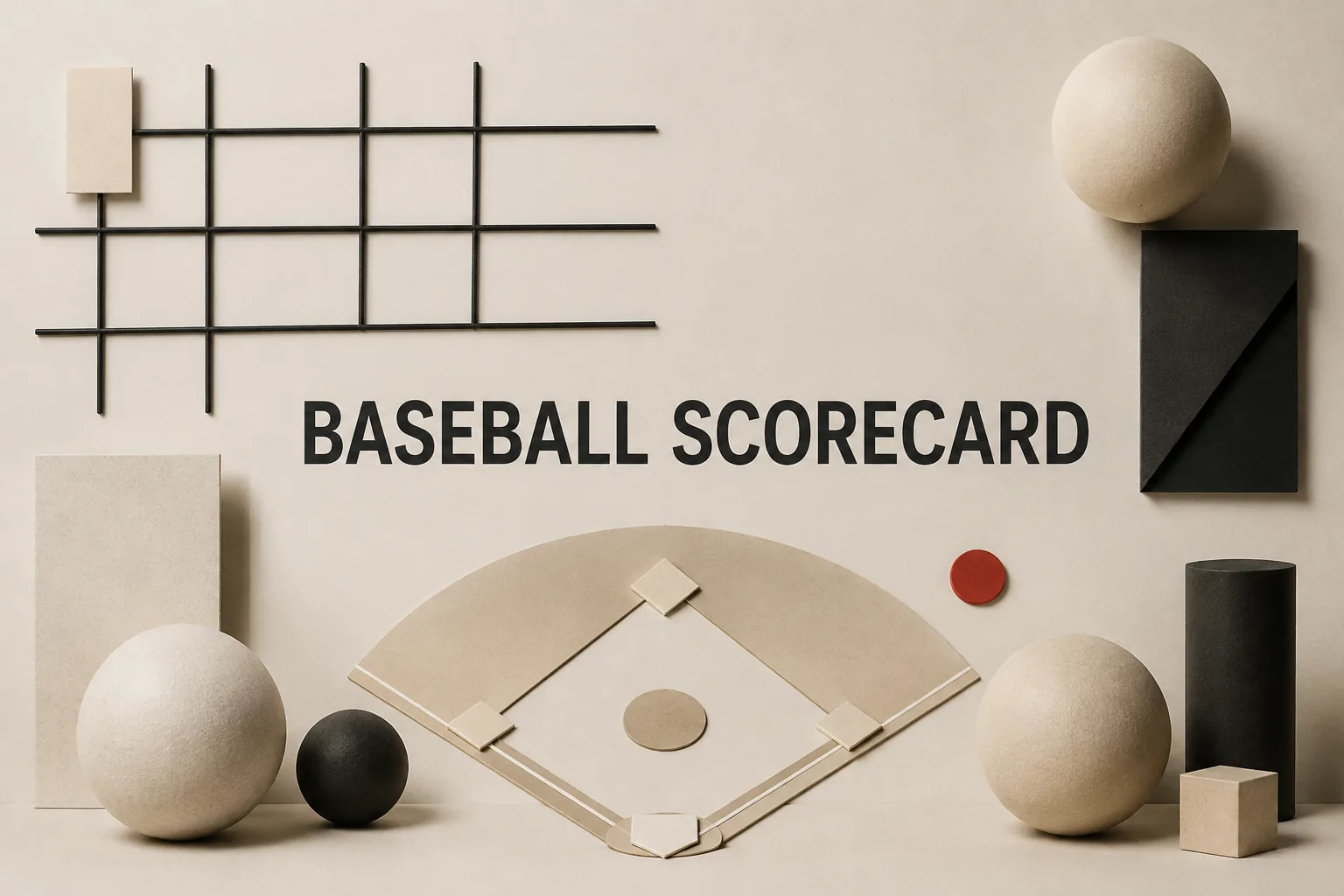 A Beginner’s Guide to Baseball Scorekeeping Symbols and Position Numbers의 BASEBALL SCORECARD 관련 대표 이미지