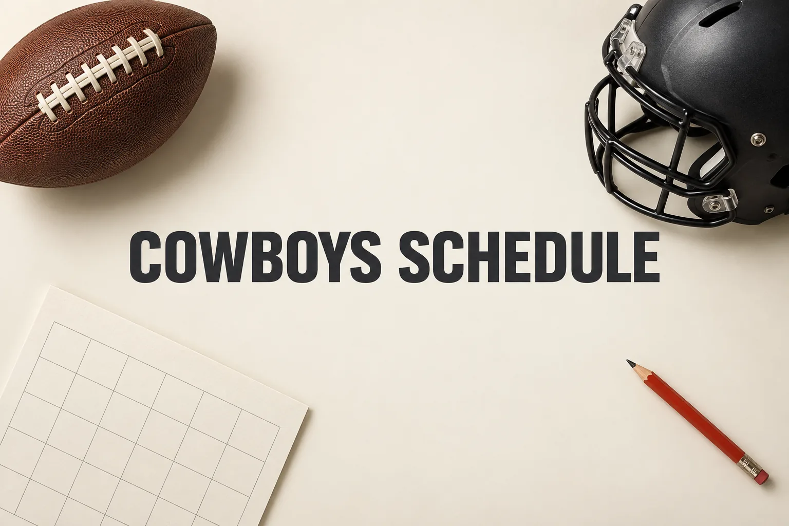 Dallas Cowboys Schedule 2026: ET Kickoff Times, TV Networks, and Week 18의 COWBOYS SCHEDULE 관련 대표 이미지