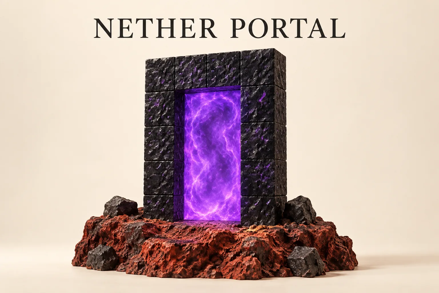 Escaping the Minecraft Underworld: A Practical Guide to Getting Out of the Nether의 NETHER PORTAL 관련 대표 이미지
