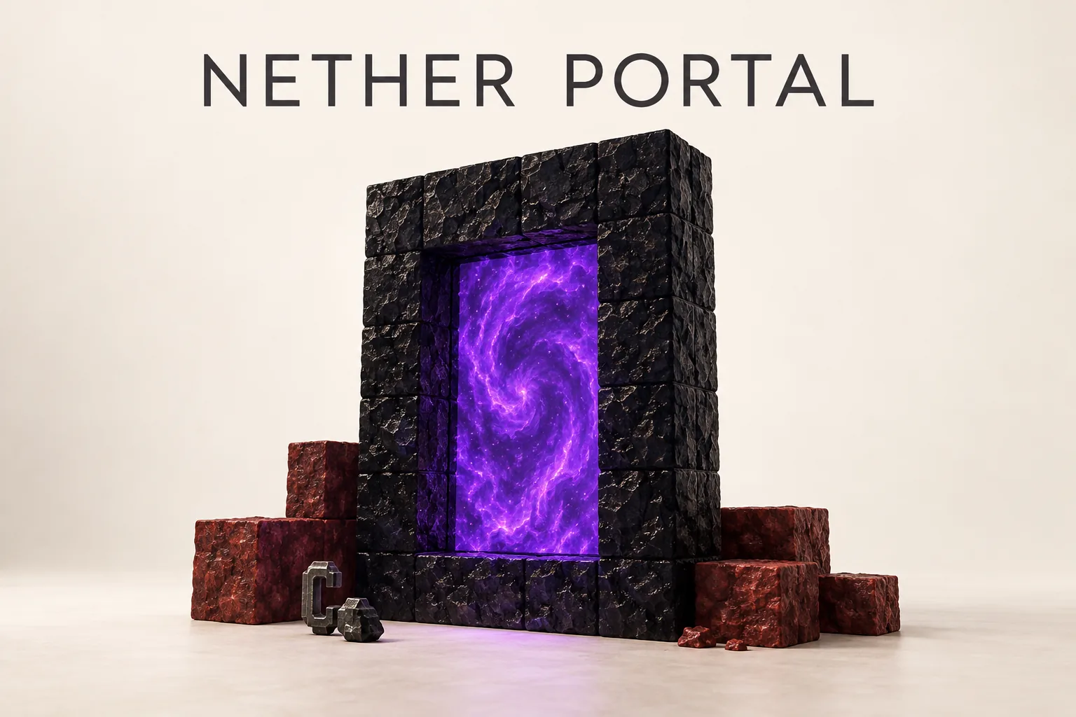 Escaping the Minecraft Underworld: How to Get Out of the Nether의 NETHER PORTAL 관련 대표 이미지