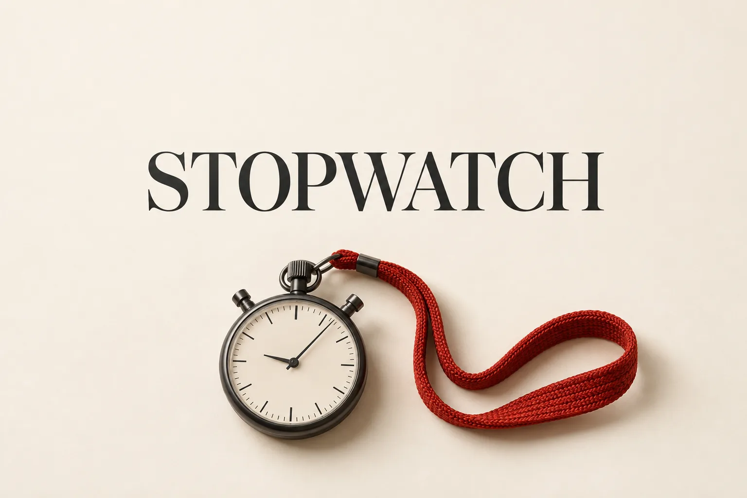 Stopwatch: What the Number Measures—and What It Leaves Out의 STOPWATCH 관련 대표 이미지