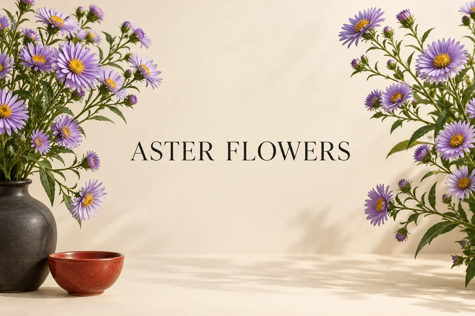 Which Aster Fits a Sunny Bed or a Shady Garden?의 ASTER FLOWERS 관련 대표 이미지